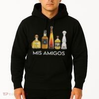 Funny Trendy Sarcastic Alcohol Mis Amigos Tequila Women Hoodie thumb 2
