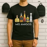 Funny Trendy Sarcastic Alcohol Mis Amigos Tequila Women T-Shirt thumb 6