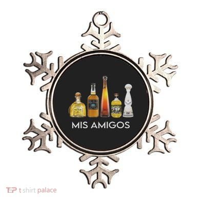 Funny Trendy Sarcastic Alcohol Mis Amigos Tequila Women Ornament