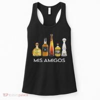 Funny Trendy Sarcastic Alcohol Mis Amigos Tequila Women Women's Tank Top thumb 0