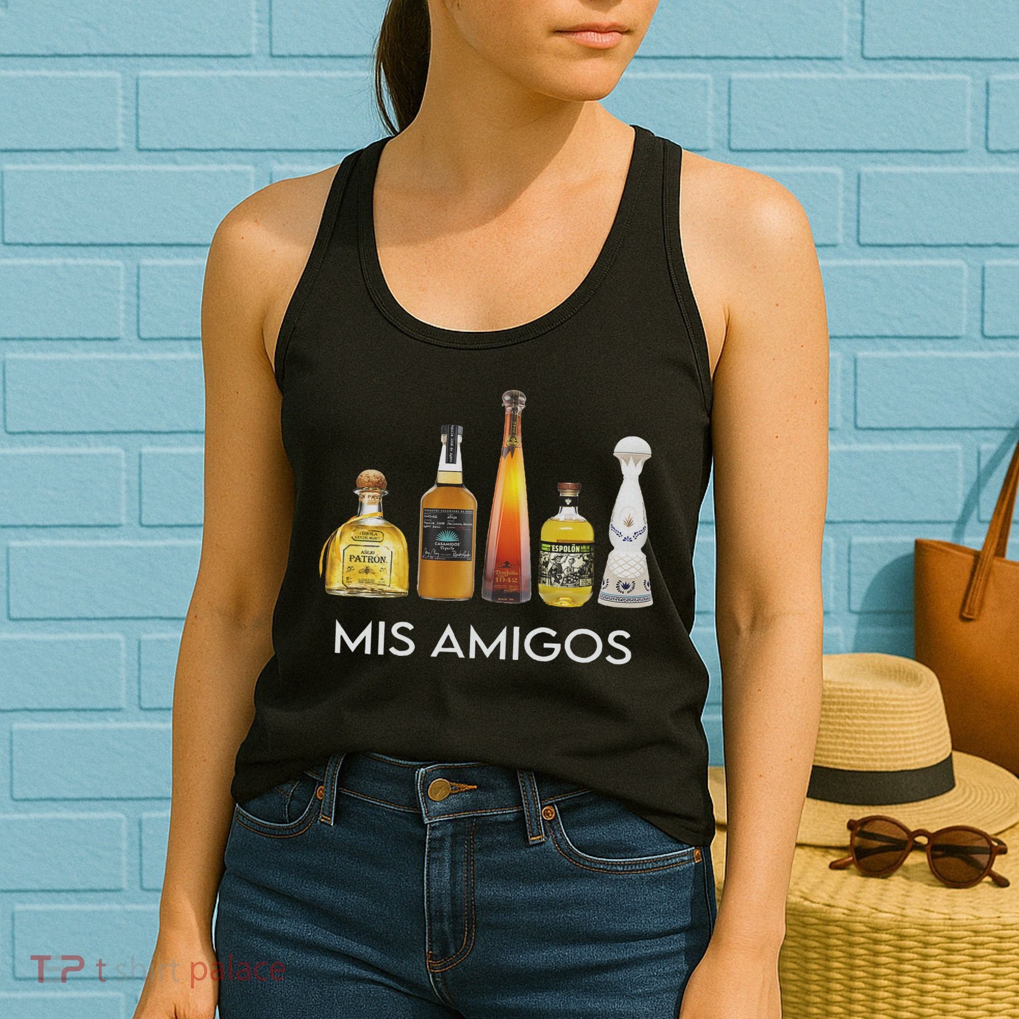 Funny Trendy Sarcastic Alcohol Mis Amigos Tequila Women Women's Tank Top