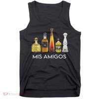 Funny Trendy Sarcastic Alcohol Mis Amigos Tequila Women Tank Top thumb 0