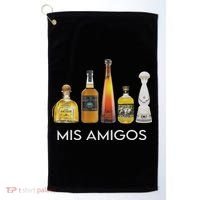 Funny Trendy Sarcastic Alcohol Mis Amigos Tequila Women Golf Towel thumb 0