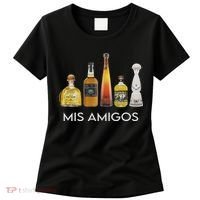 Funny Trendy Sarcastic Alcohol Mis Amigos Tequila Women Women's T-Shirt thumb 0