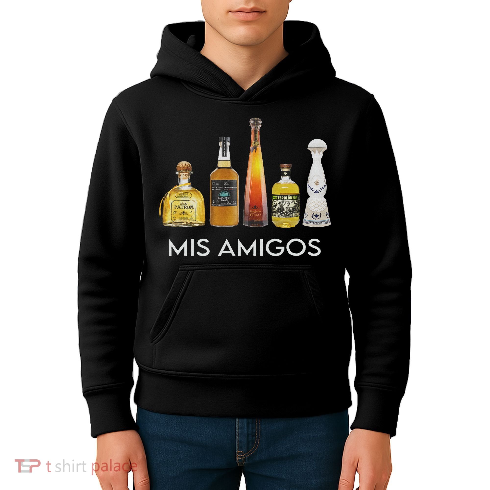 Funny Trendy Sarcastic Alcohol Mis Amigos Tequila Women Kids Hoodie