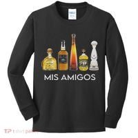 Funny Trendy Sarcastic Alcohol Mis Amigos Tequila Women Kids Long Sleeve Shirt thumb 0