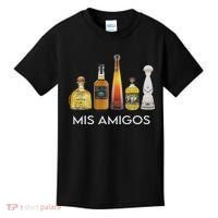 Funny Trendy Sarcastic Alcohol Mis Amigos Tequila Women Kids T-Shirt thumb 0