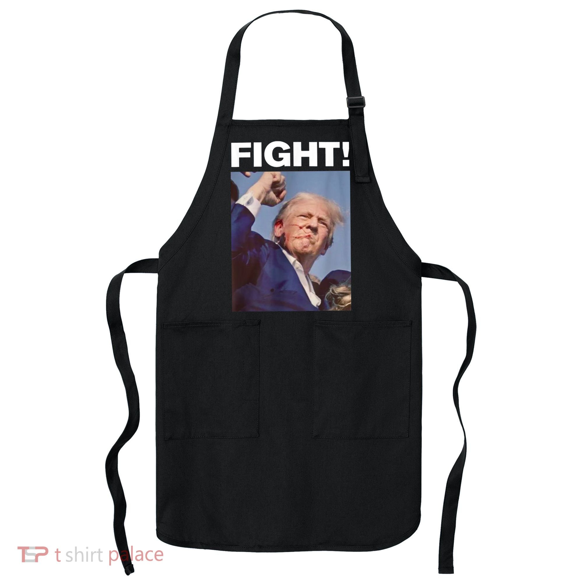 Fight! Trump Shot Trump Rally Gift Apron