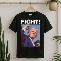 Fight! Trump Shot Trump Rally Gift T-Shirt thumb 2