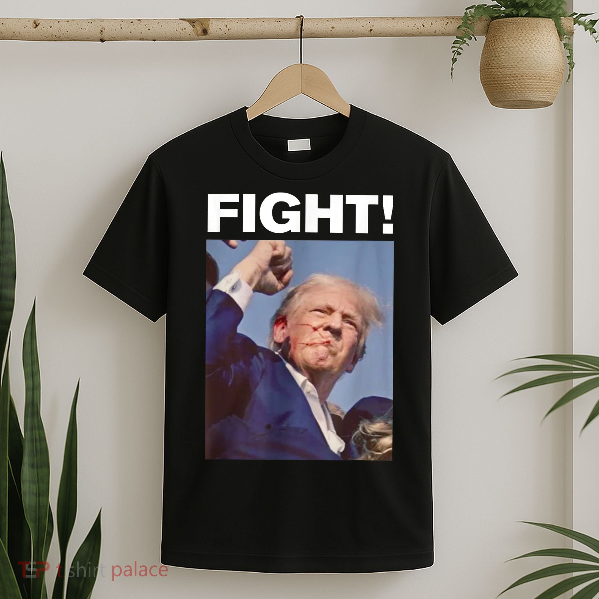 Fight! Trump Shot Trump Rally Gift T-Shirt