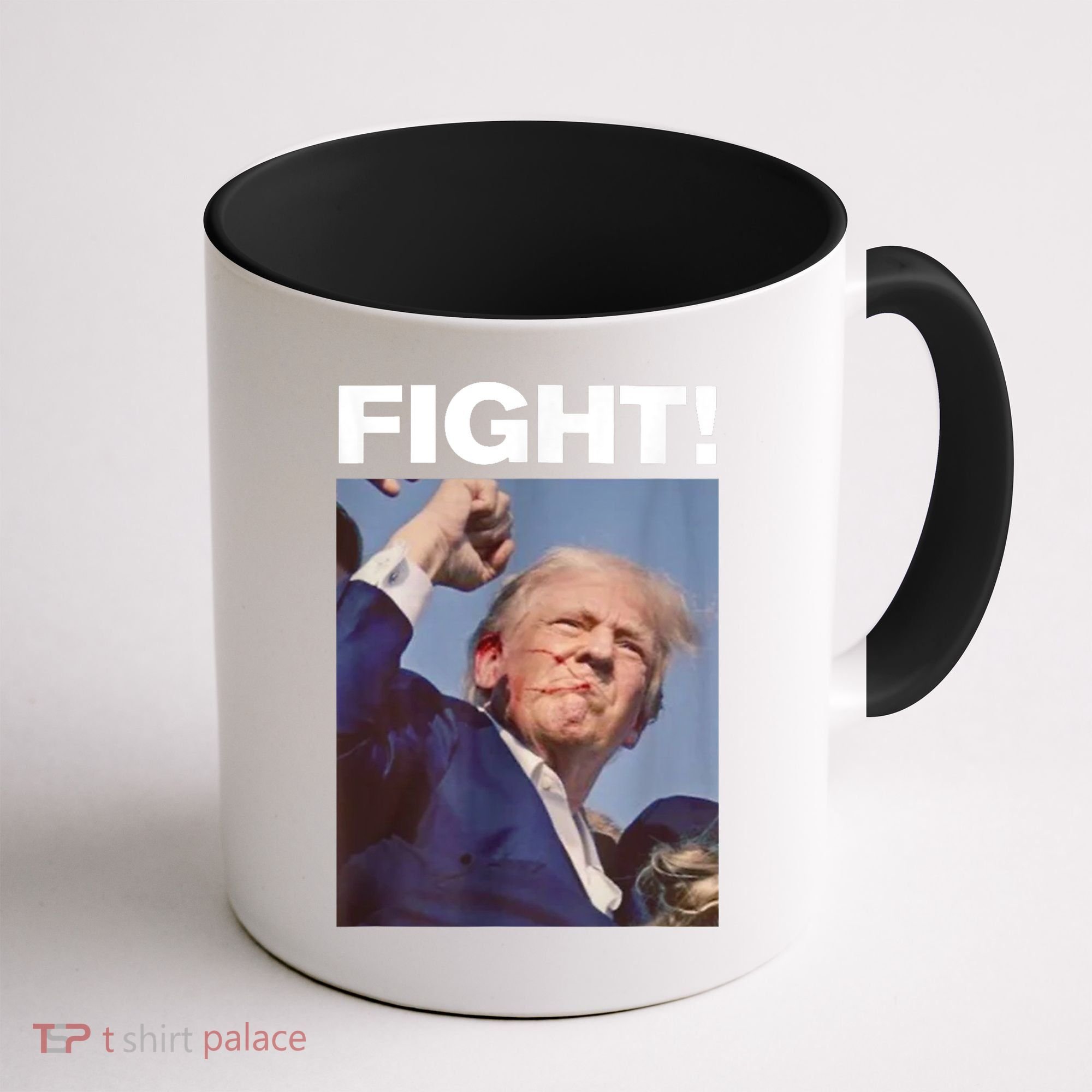 Fight! Trump Shot Trump Rally Gift Coffee Mug