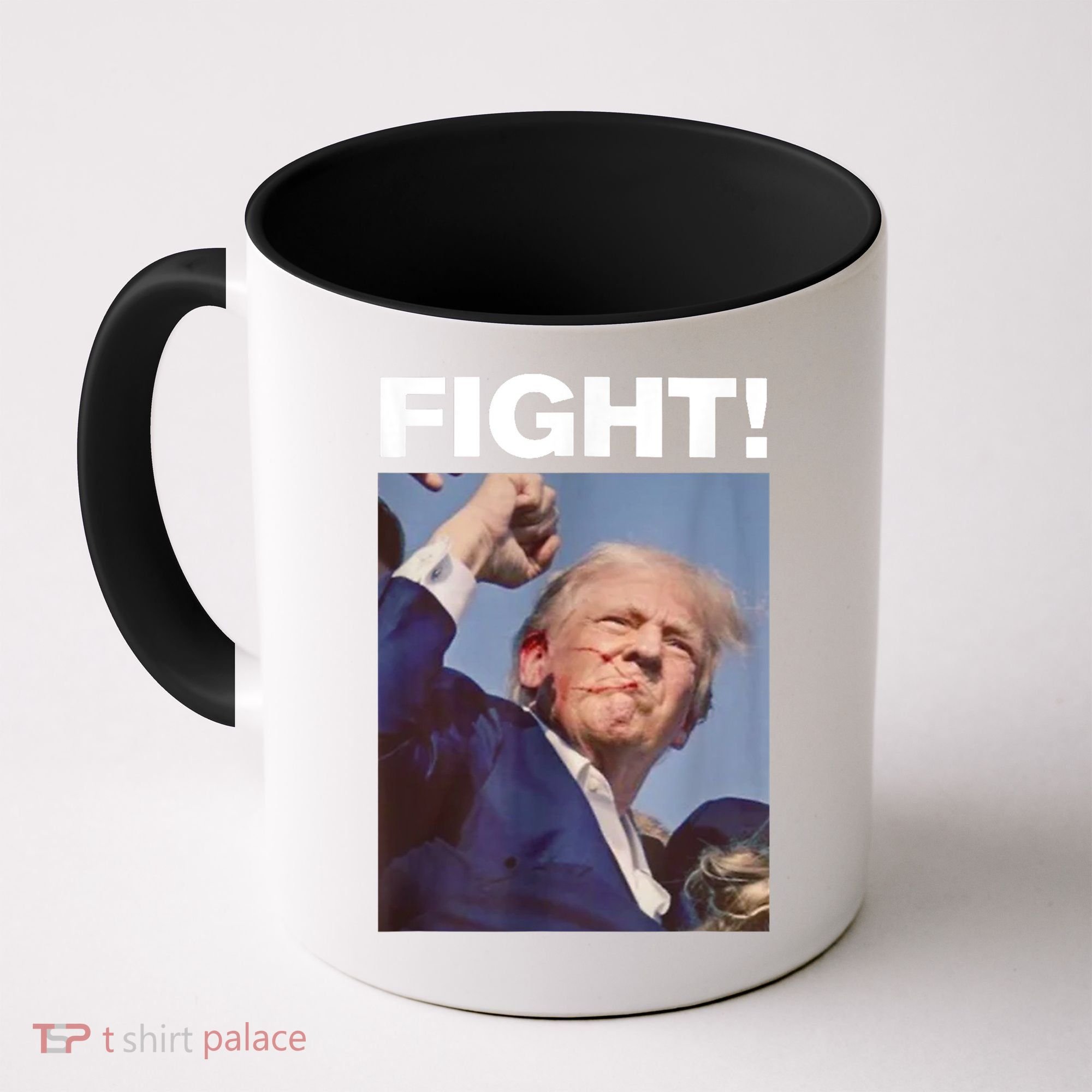 Fight! Trump Shot Trump Rally Gift Coffee Mug