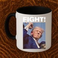 Fight! Trump Shot Trump Rally Gift Coffee Mug thumb 2