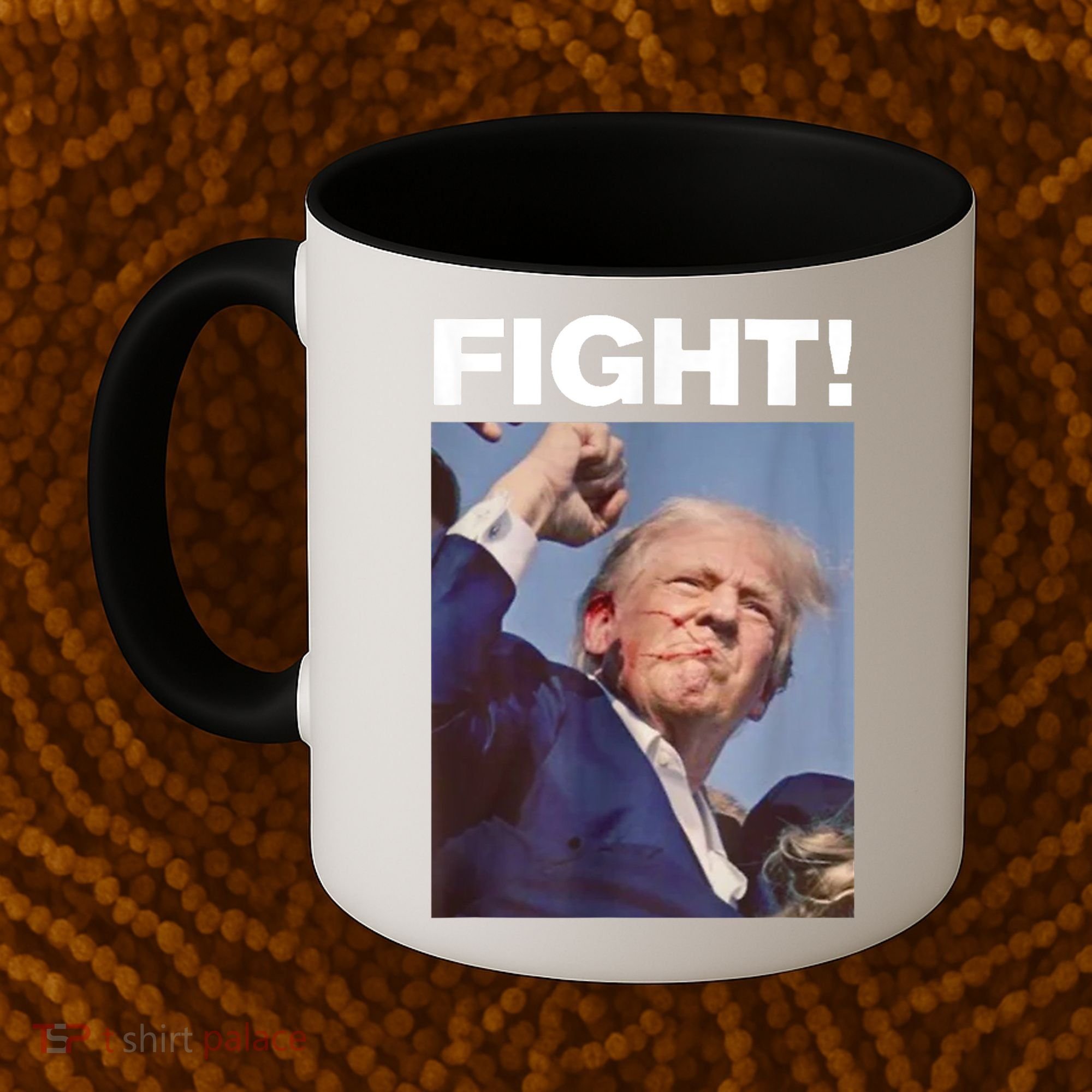 Fight! Trump Shot Trump Rally Gift Coffee Mug