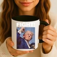 Fight! Trump Shot Trump Rally Gift Coffee Mug thumb 3