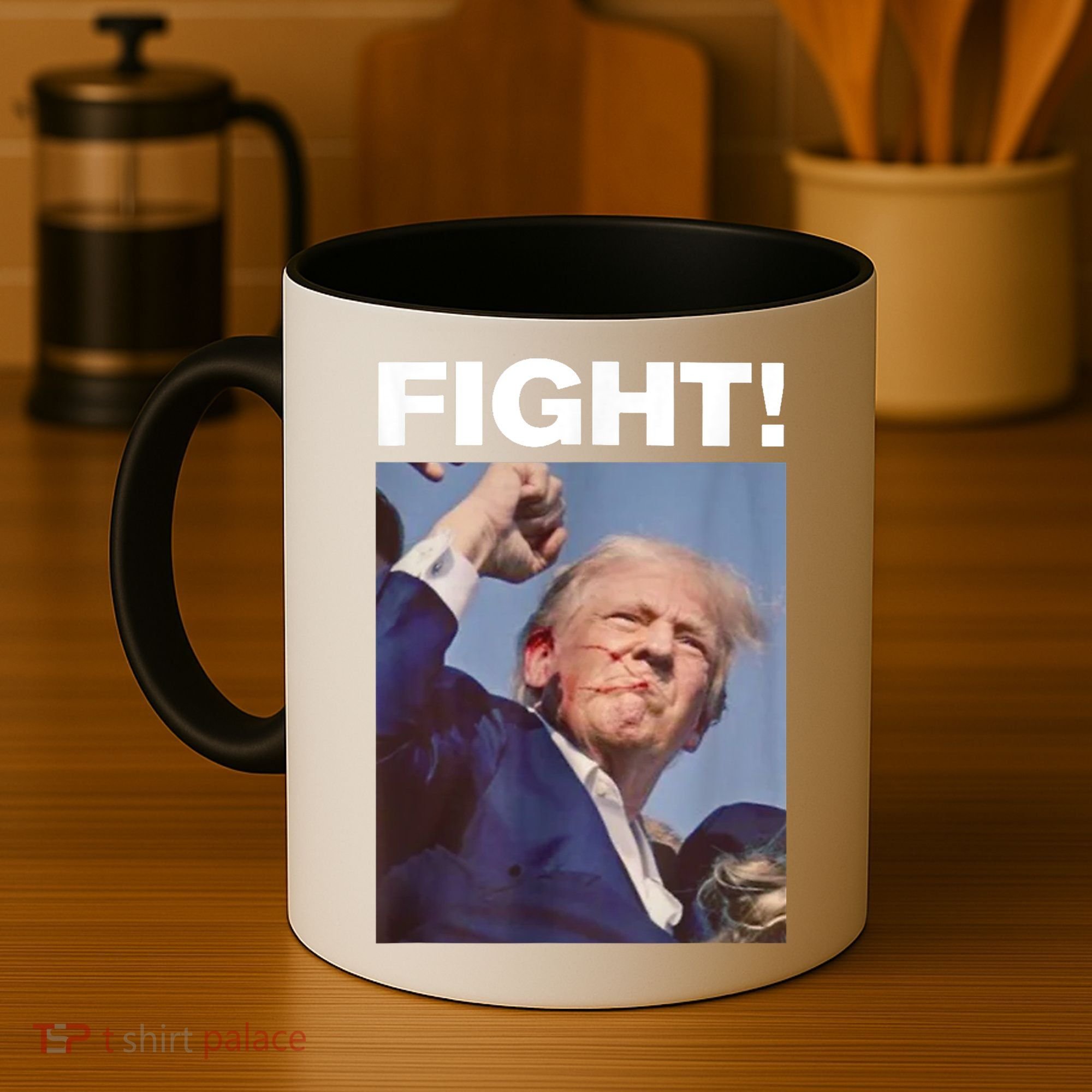 Fight! Trump Shot Trump Rally Gift Coffee Mug