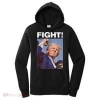 Fight! Trump Shot Trump Rally Gift Women's Hoodie thumb 0