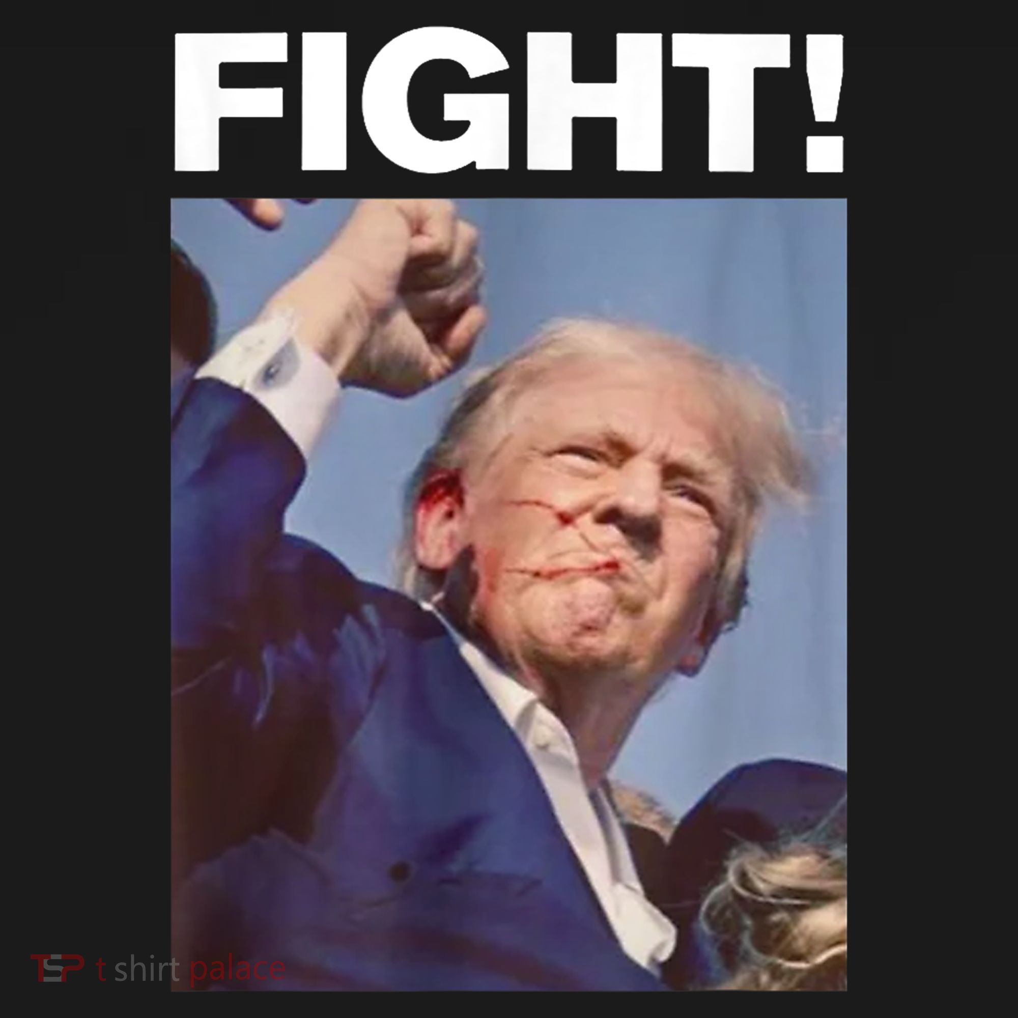 Fight! Trump Shot Trump Rally Gift Women's Hoodie
