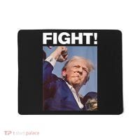 Fight! Trump Shot Trump Rally Gift Mousepad thumb 0