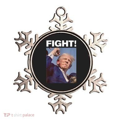 Fight! Trump Shot Trump Rally Gift Ornament