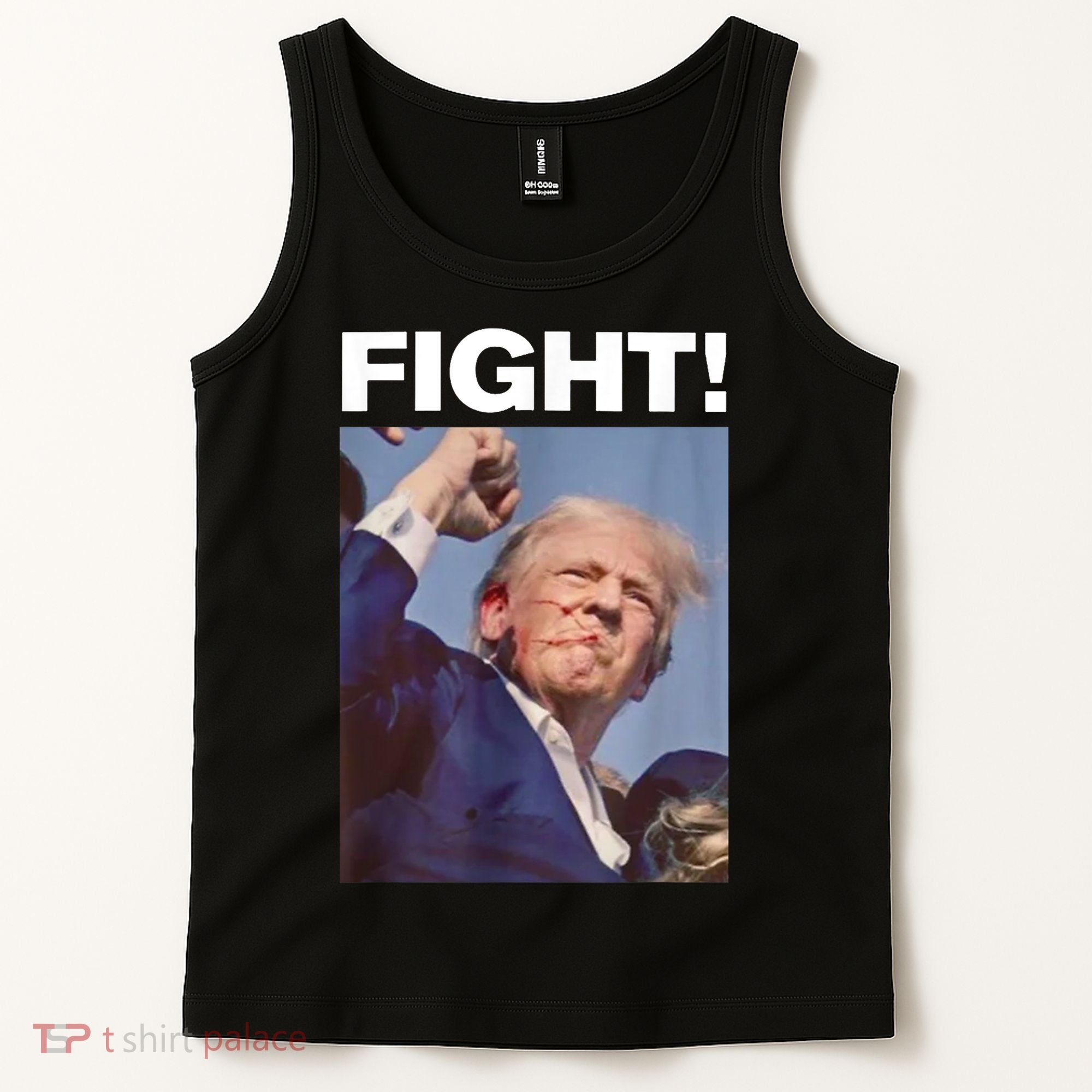 Fight! Trump Shot Trump Rally Gift Tank Top