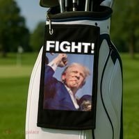 Fight! Trump Shot Trump Rally Gift Golf Towel thumb 2