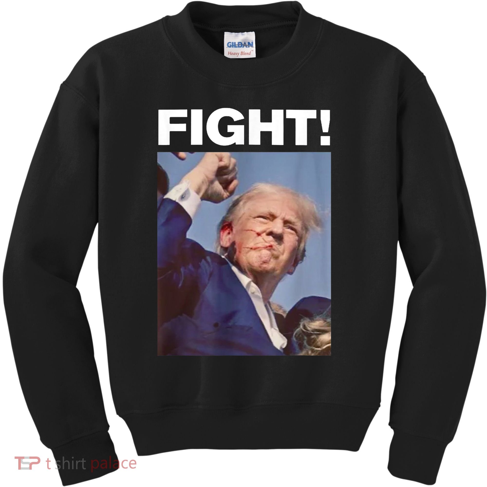 Fight! Trump Shot Trump Rally Gift Kids Sweatshirt