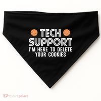 Funny Tech Support Geek Nerd Gift It Helpdesk Computer Geeks Gift USA-Made Doggie Bandana thumb 0