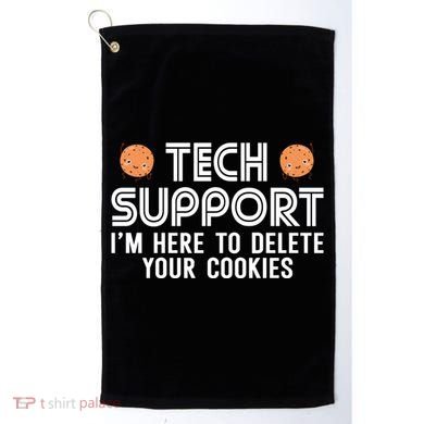 Funny Tech Support Geek Nerd Gift It Helpdesk Computer Geeks Gift Golf Towel
