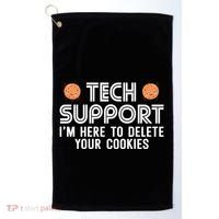 Funny Tech Support Geek Nerd Gift It Helpdesk Computer Geeks Gift Golf Towel thumb 0