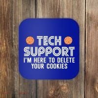 Funny Tech Support Geek Nerd Gift It Helpdesk Computer Geeks Gift Coaster thumb 0