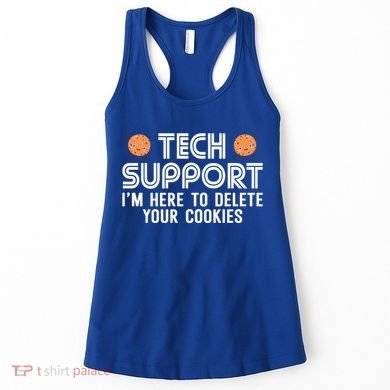 Funny Tech Support Geek Nerd Gift It Helpdesk Computer Geeks Gift Women's Tank Top