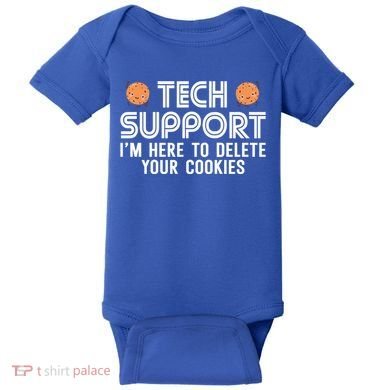 Funny Tech Support Geek Nerd Gift It Helpdesk Computer Geeks Gift Baby Bodysuit