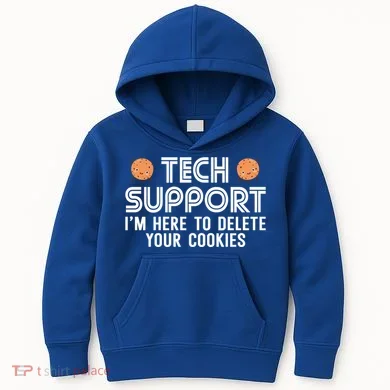 Funny Tech Support Geek Nerd Gift It Helpdesk Computer Geeks Gift Kids Hoodie
