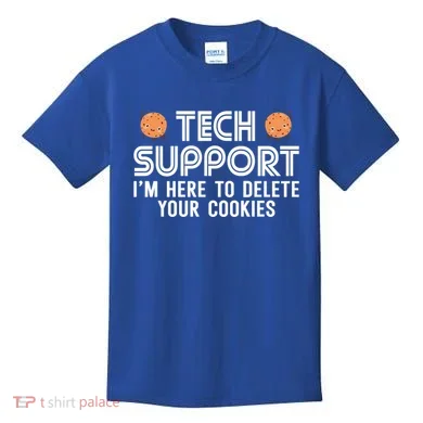 Funny Tech Support Geek Nerd Gift It Helpdesk Computer Geeks Gift Kids T-Shirt