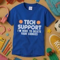 Funny Tech Support Geek Nerd Gift It Helpdesk Computer Geeks Gift Kids T-Shirt thumb 3