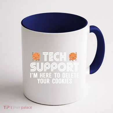 Funny Tech Support Geek Nerd Gift It Helpdesk Computer Geeks Gift Coffee Mug back