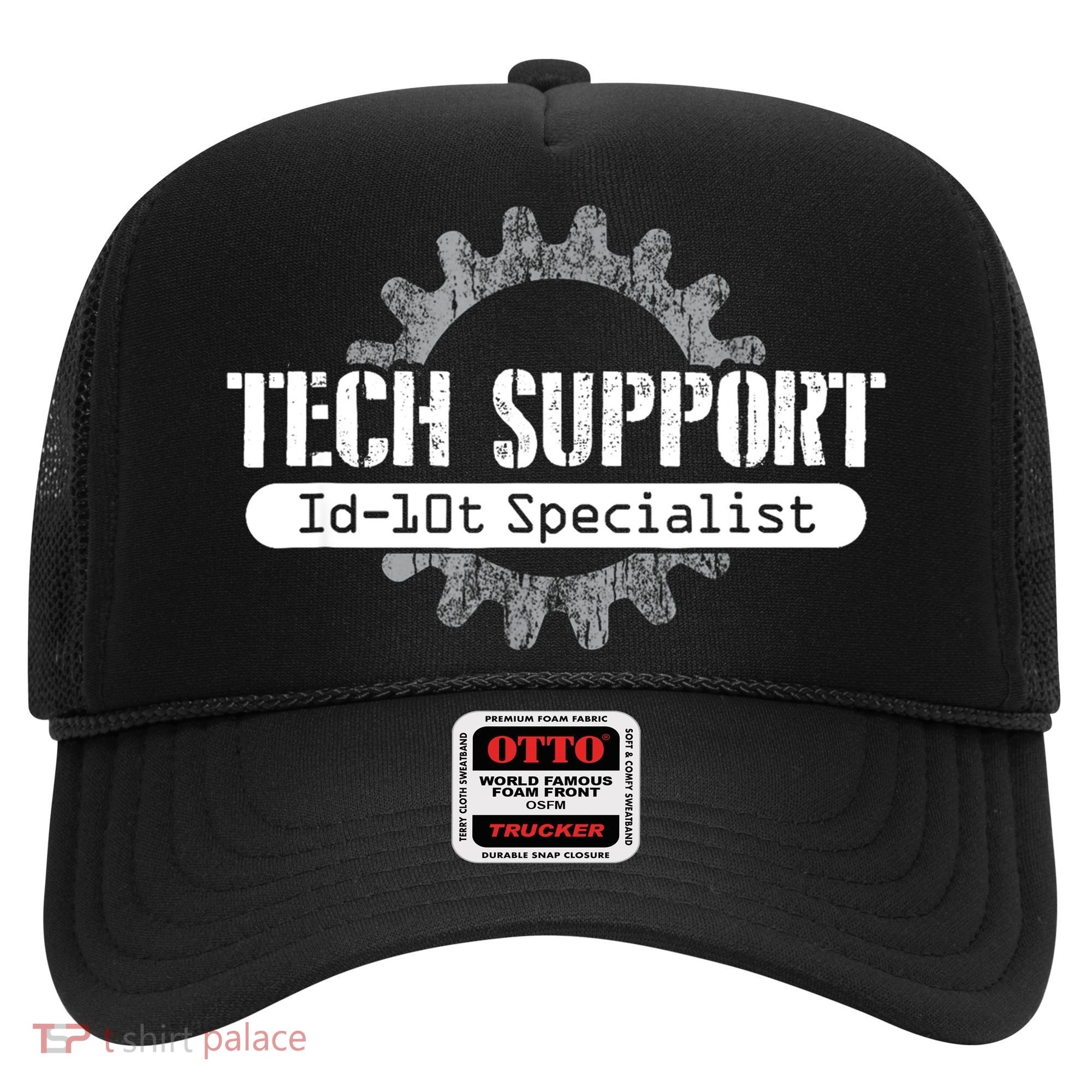 Funny Tech Support Id10t Computer Idiot Joke Gift Hat