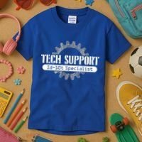Funny Tech Support Id10t Computer Idiot Joke Gift Kids T-Shirt thumb 3