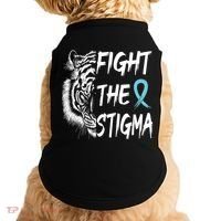 Fight The Stigma Lion Therapy Matters Suicide Prevention Gift Doggie Tank thumb 0