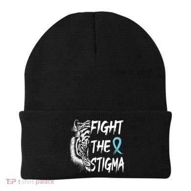 Fight The Stigma Lion Therapy Matters Suicide Prevention Gift Beanie