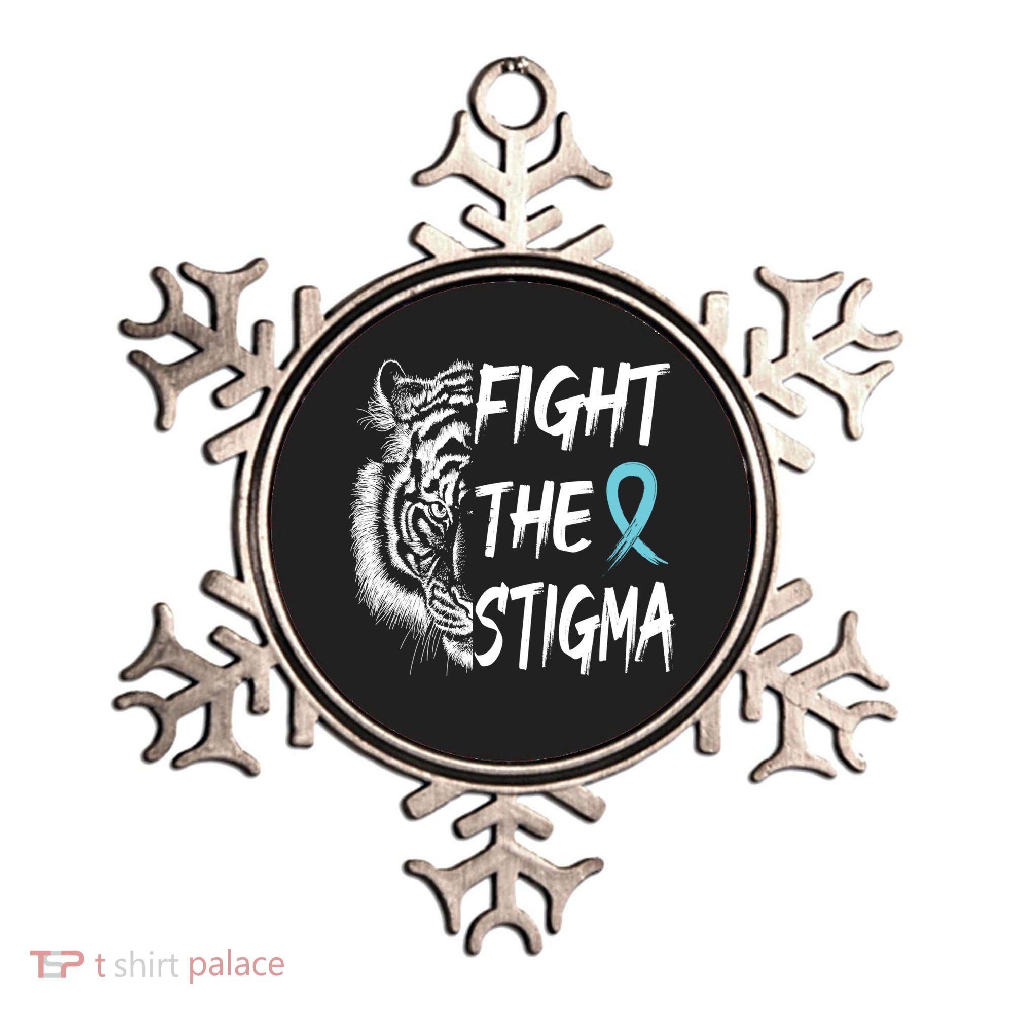 Fight The Stigma Lion Therapy Matters Suicide Prevention Gift Ornament