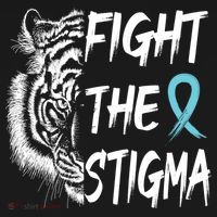 Fight The Stigma Lion Therapy Matters Suicide Prevention Gift Ornament thumb 1