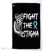 Fight The Stigma Lion Therapy Matters Suicide Prevention Gift Golf Towel thumb 0
