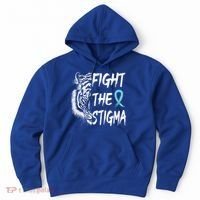 Fight The Stigma Lion Therapy Matters Suicide Prevention Gift Hoodie thumb 0