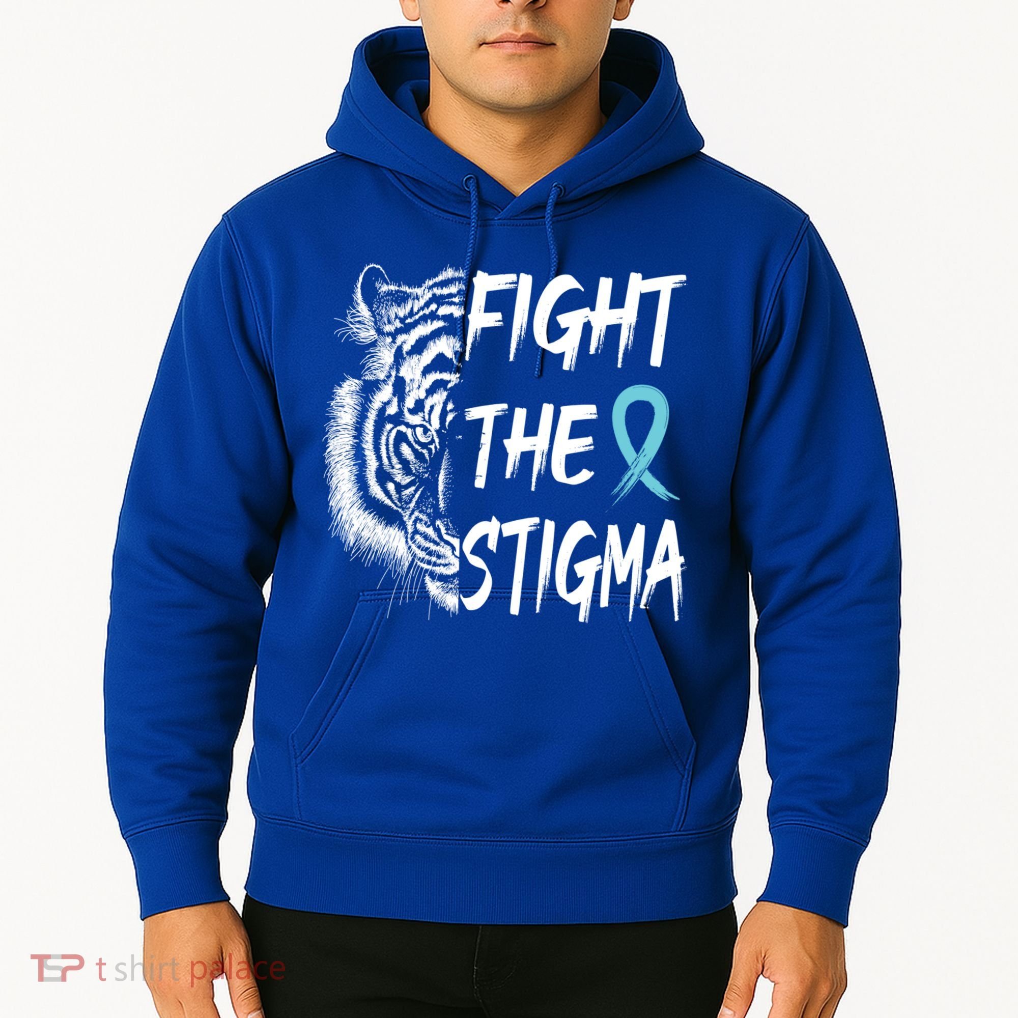 Fight The Stigma Lion Therapy Matters Suicide Prevention Gift Hoodie