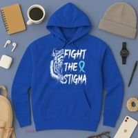 Fight The Stigma Lion Therapy Matters Suicide Prevention Gift Hoodie thumb 3