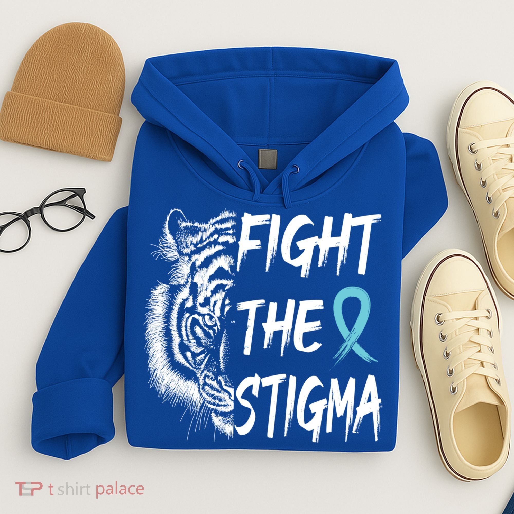 Fight The Stigma Lion Therapy Matters Suicide Prevention Gift Hoodie