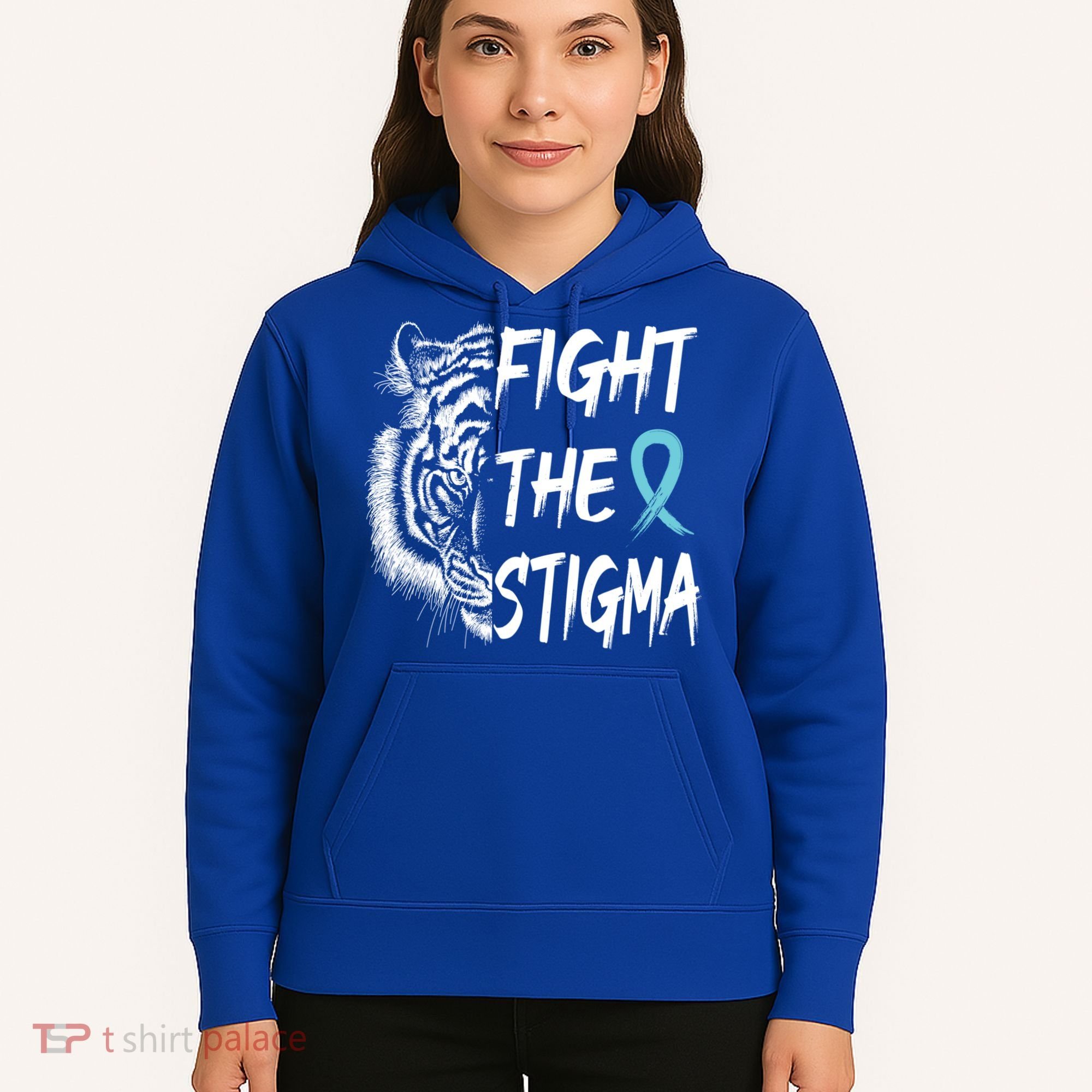 Fight The Stigma Lion Therapy Matters Suicide Prevention Gift Hoodie