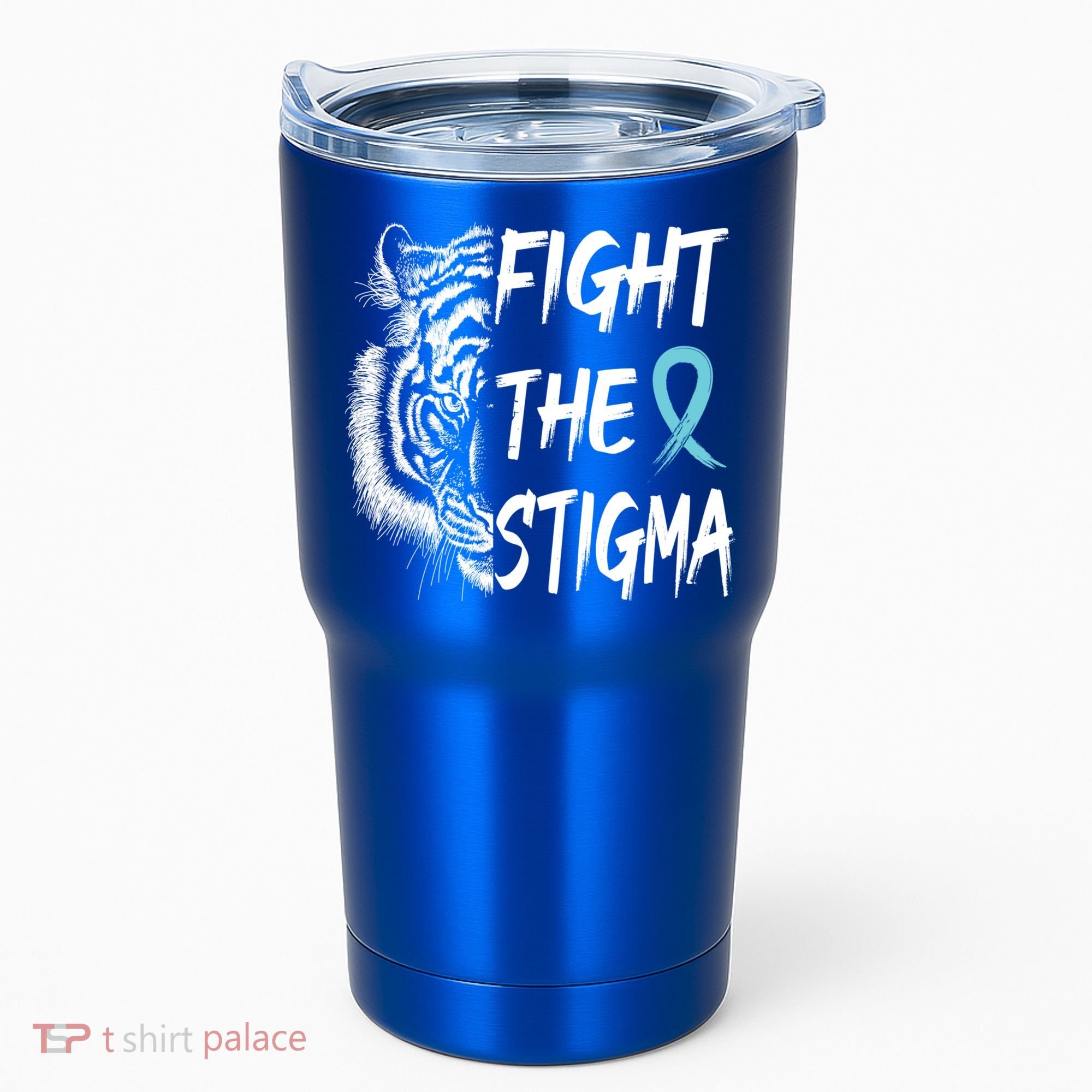 Fight The Stigma Lion Therapy Matters Suicide Prevention Gift Tumbler